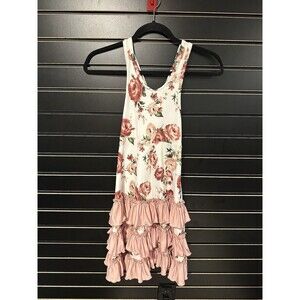 Oopsie Daisy Girls Floral Long Tie Back Halter Dress Size 4T